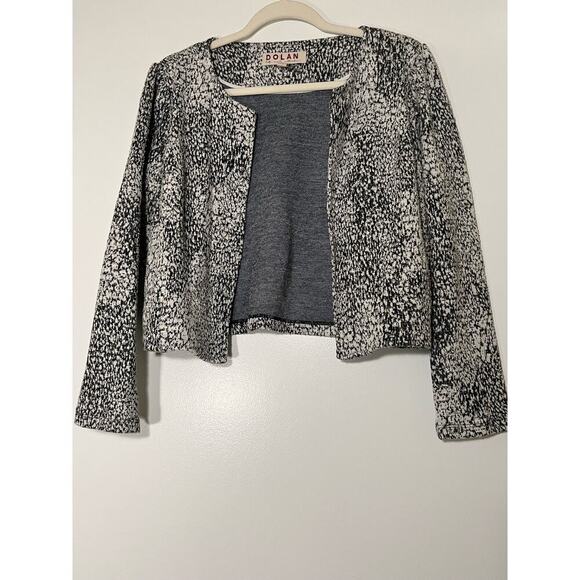 Anthropologie Dolan Black White Eva Jacket Sz M - Picture 3 of 7